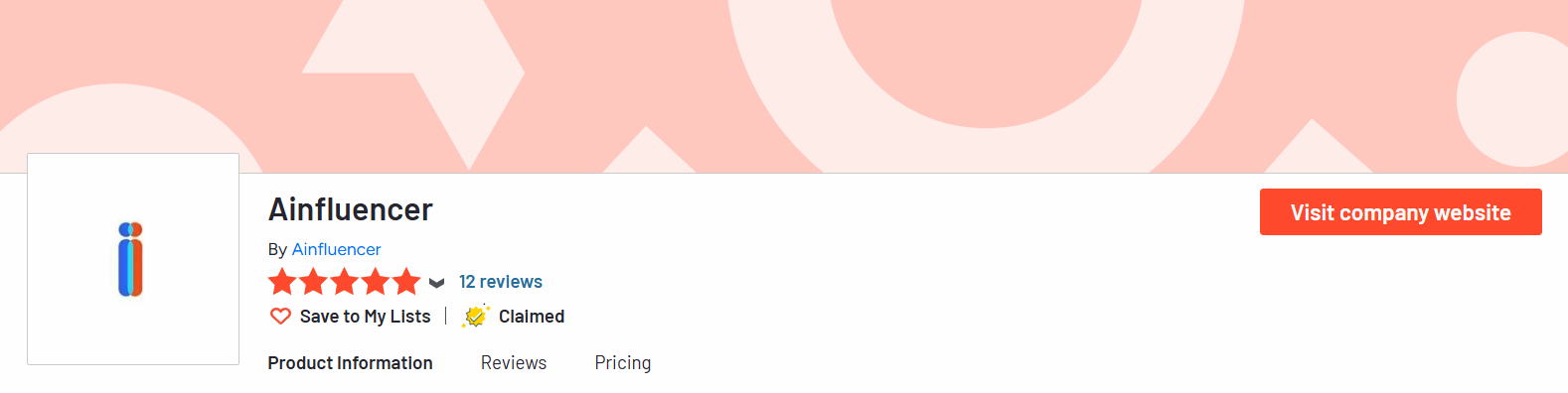 Ainfluencer rating on G2