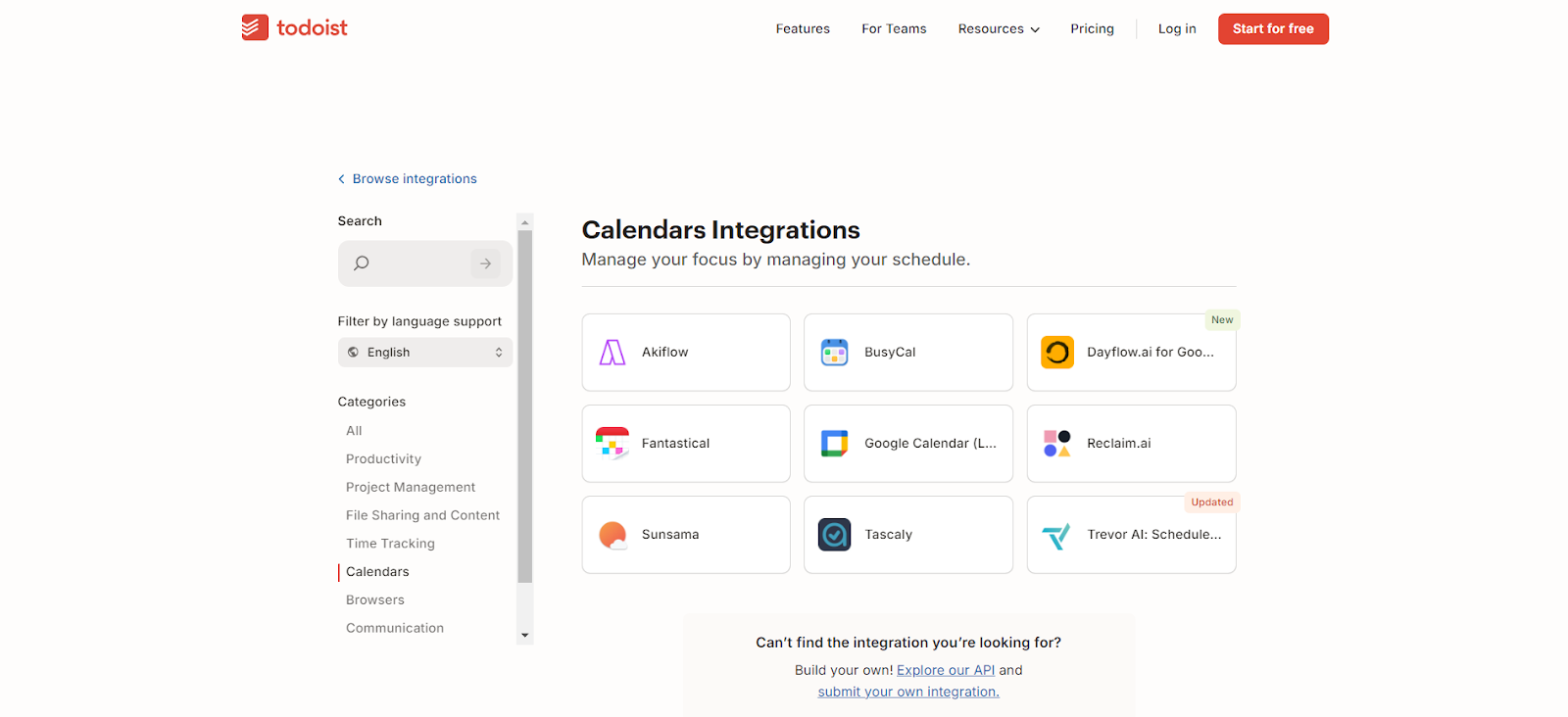 Calendar Integration 