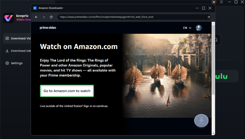 Sign In to Your Amaozn Prime Account