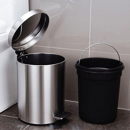 Thùng rác inox 30l dạng mở nắp tay