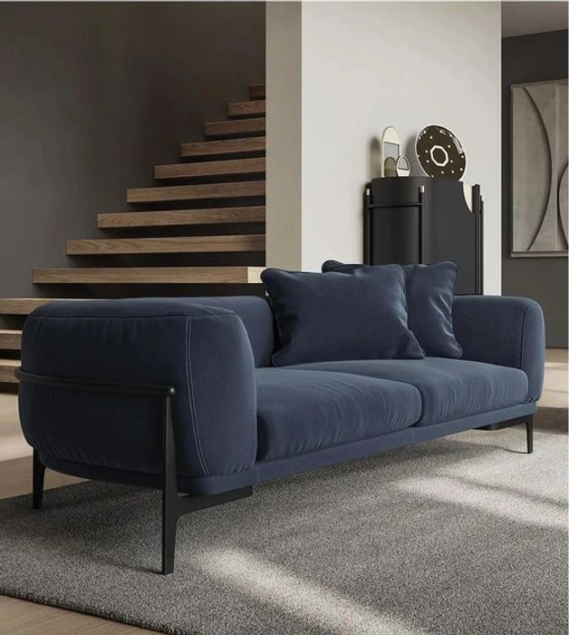 Kelva 3 Seater Modern Curvy Sofa