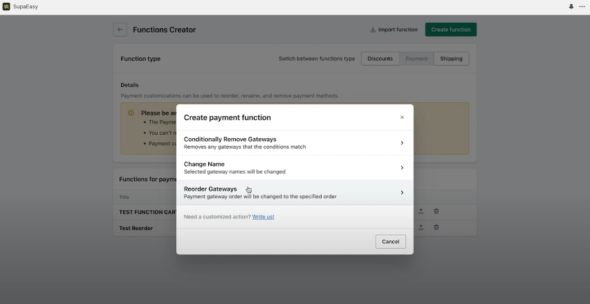 Customizing Payment Methods-axiabits