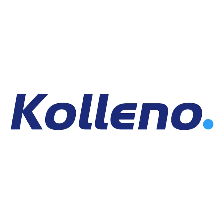 Logo of Kolleno, an accounts receivable software, featuring sleek navy-blue typography with a modern design and a blue dot accent, symbolizing innovation and precision in financial solutions.