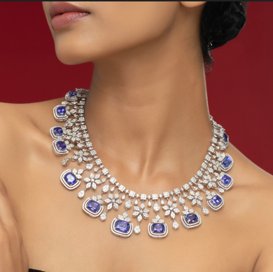 White Gold Tanzanite Necklace | CKC Jewellers