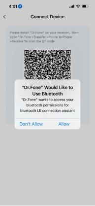 transfer files using the qr code
