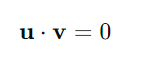 Definition of Orthogonal Vectors