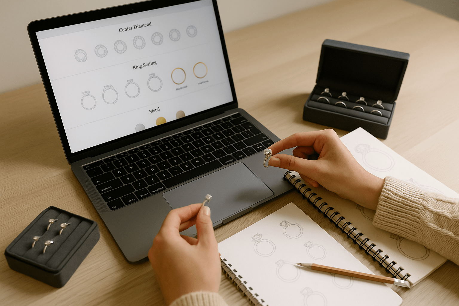 Step-by-Step: How to Design Your Own Lab Grown Diamond Engagement Ring
