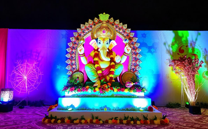 creative ganpati decoration