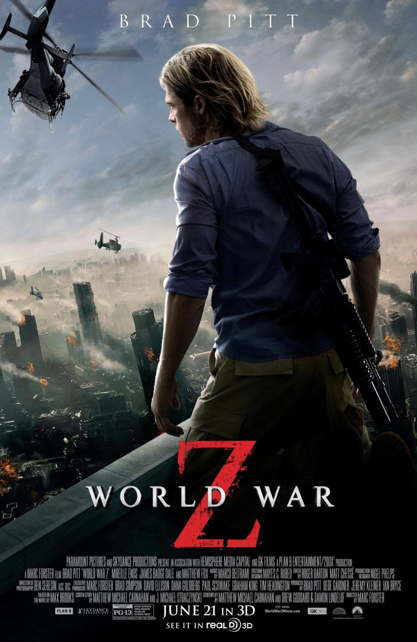 World War Z- zombie movies on netflix