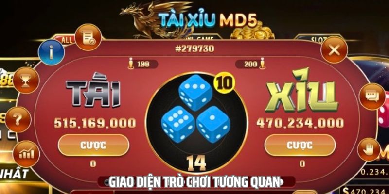 Thiết kế giao diện sảnh game tài xỉu sinh động và vô cùng bắt mắt