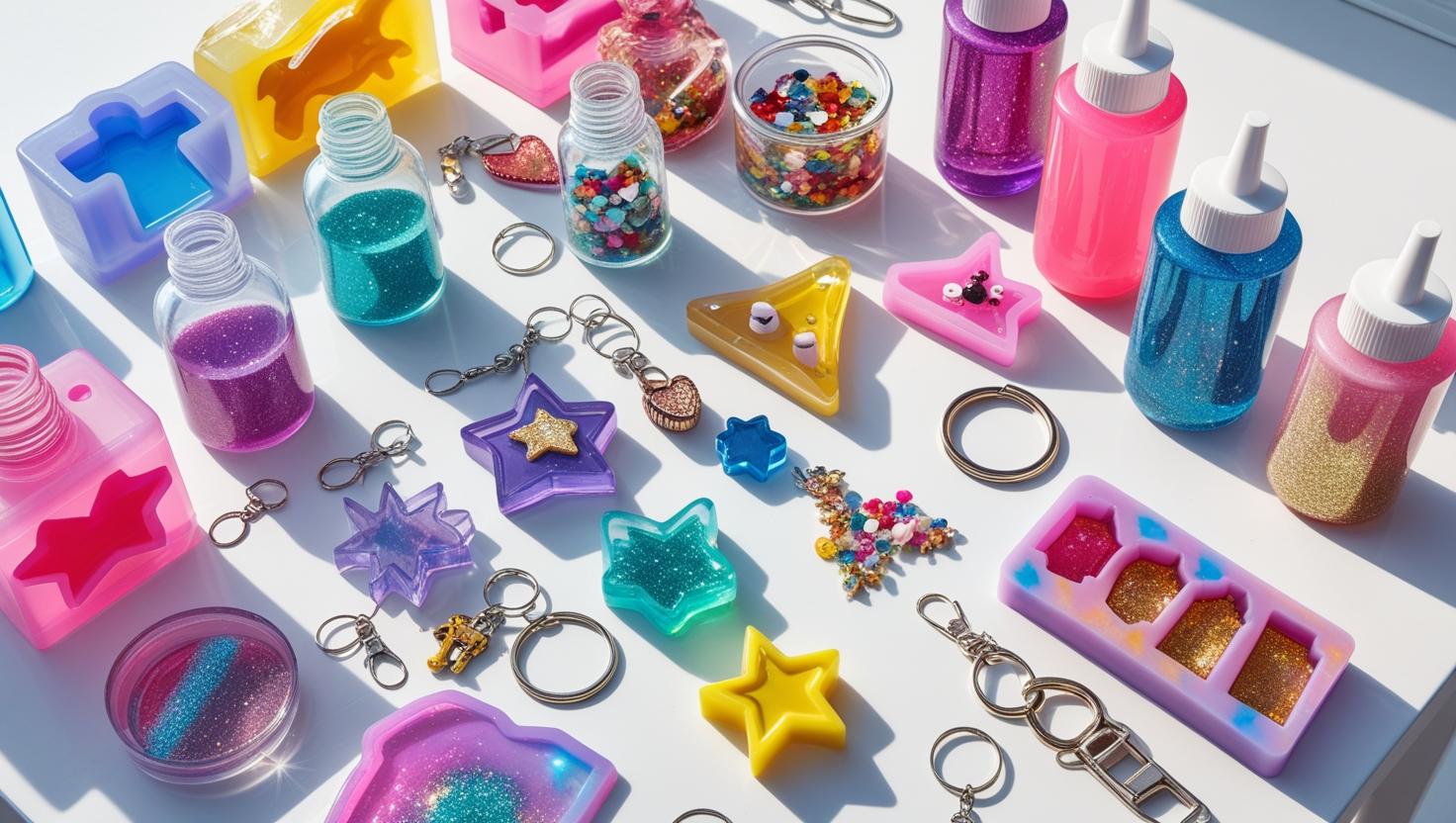 Colorful Resin Keychains
