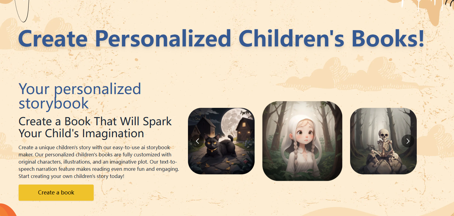 Childbook AI - Create AI Children's Stories With Personalized Characters