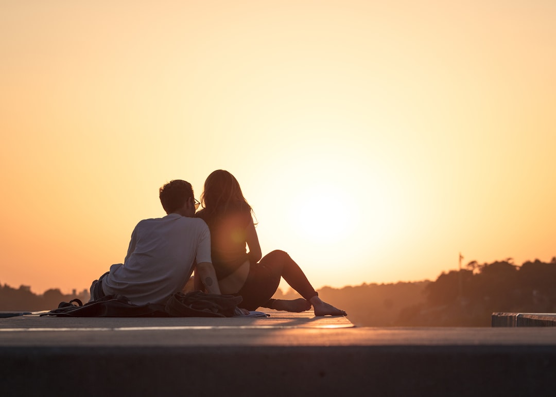 Couple celebrating a birthday with intimacy