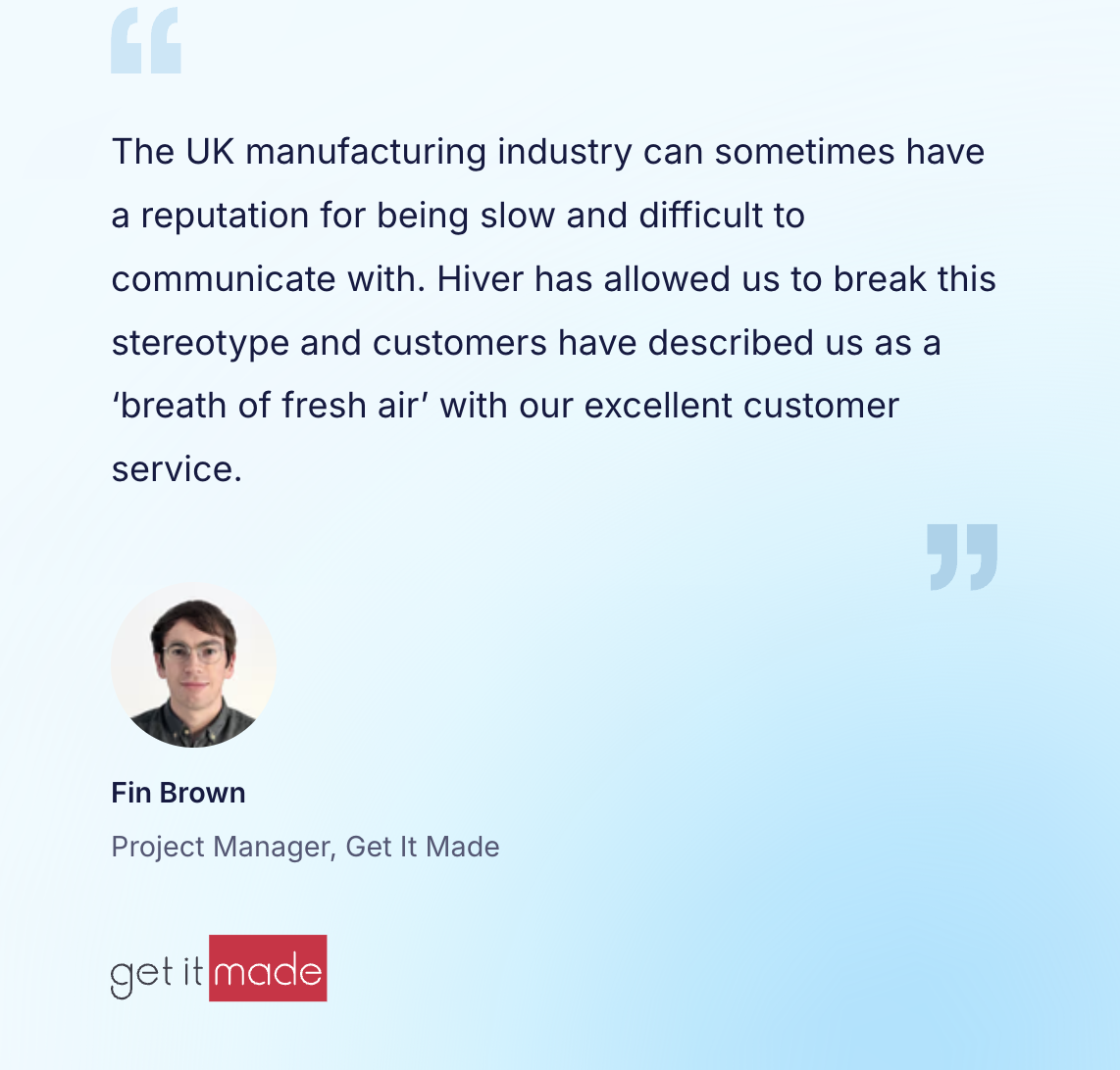 Get It Made's focus on customer service