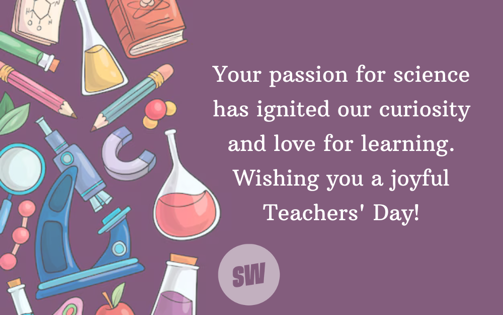 teachers day wishes for science teache