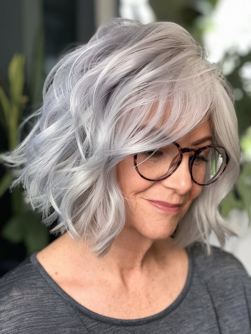 83. Silver Balayage Lob