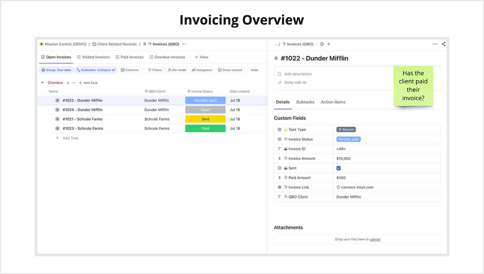 Agency Project Management System: Invoicing Overview for Account Managers