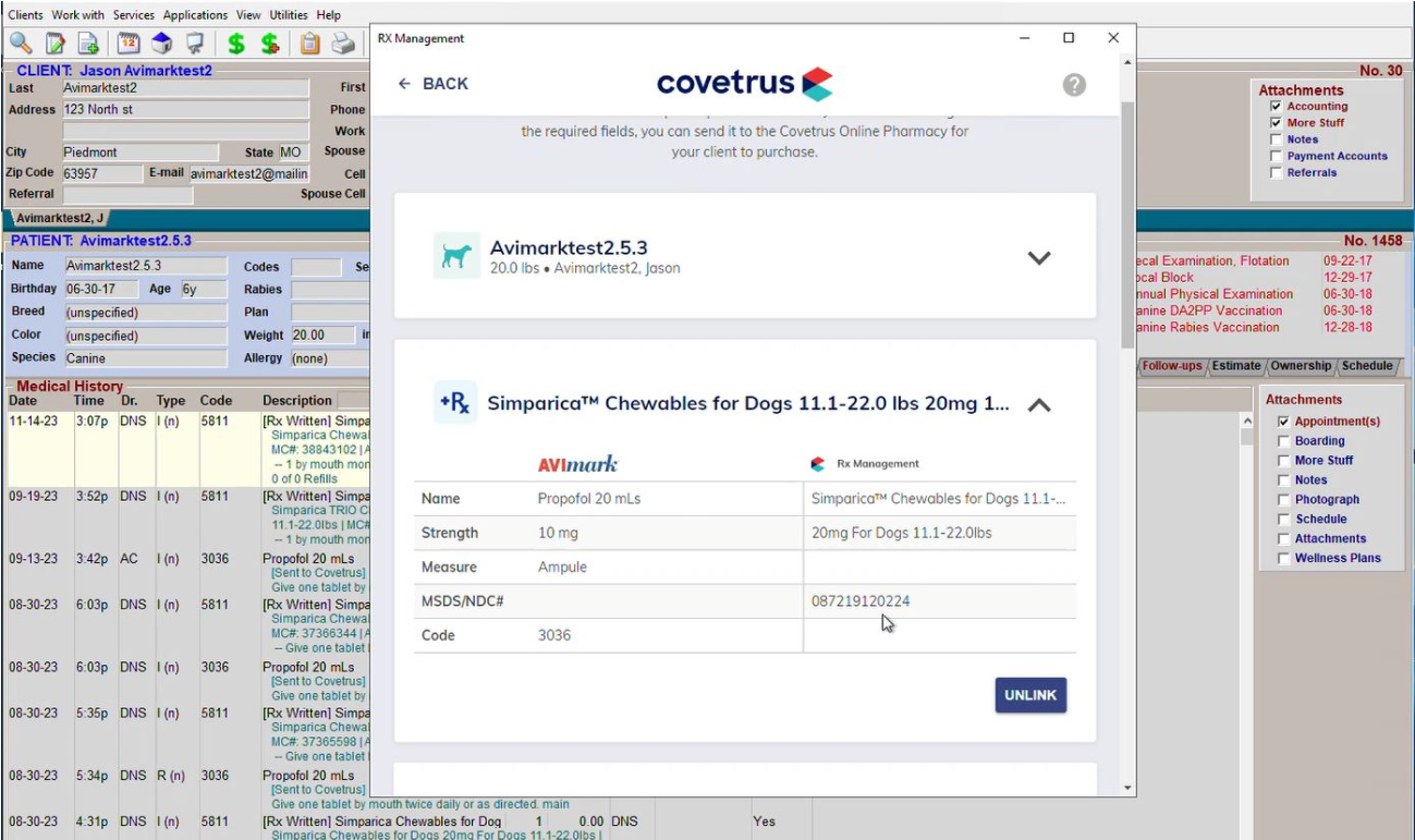 AVImark dashboard