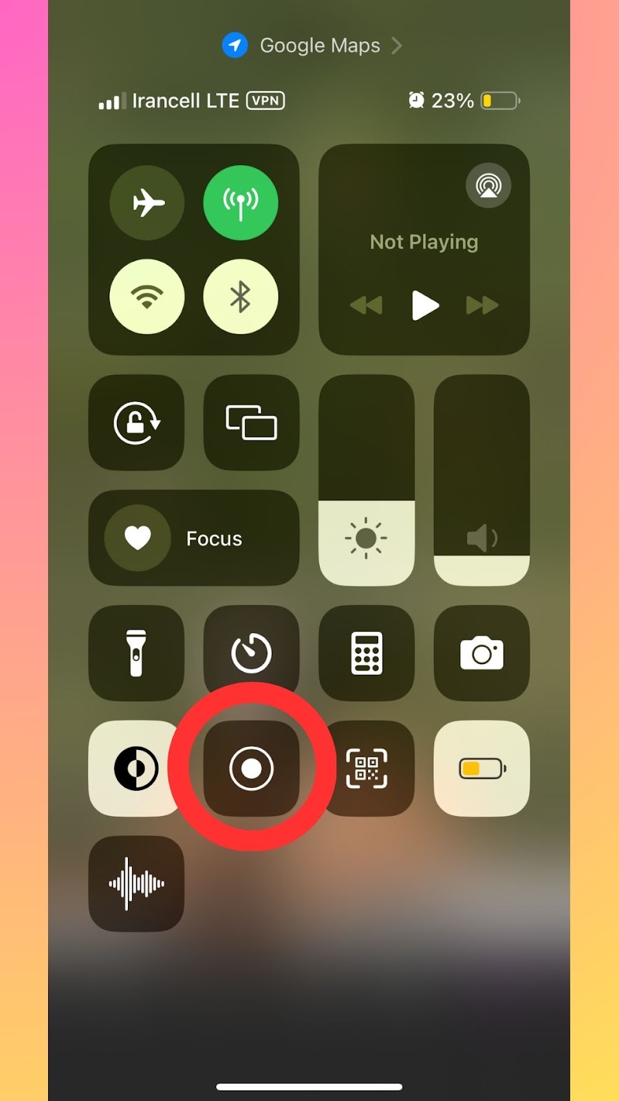 Screen Recording on iPhone 1