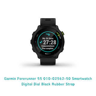 Garmin forerunner 55 Dial Black Rubber Strap