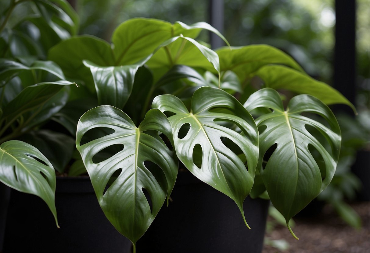 Philodendron Pastazanum and McDowell side by side, showing their unique growth habits and care requirements