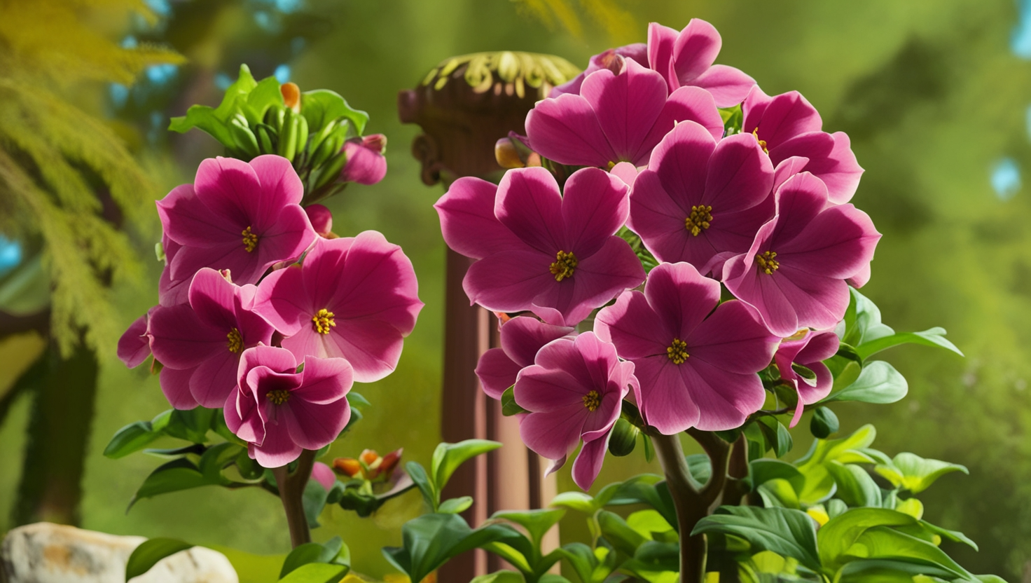 Martha Washington Geranium Tree is like 8ft tall