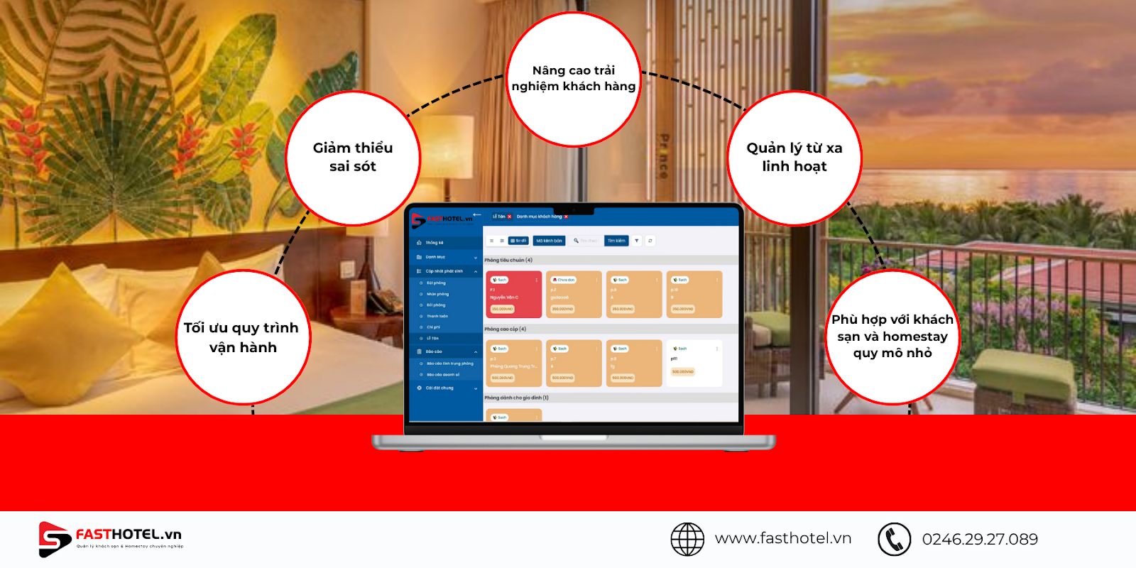 Fasthotel.vn là phần mềm khách sạn miễn phí hiệu quả nhất