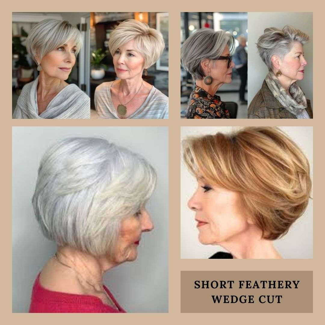  Short Feathery Wedge Cut
