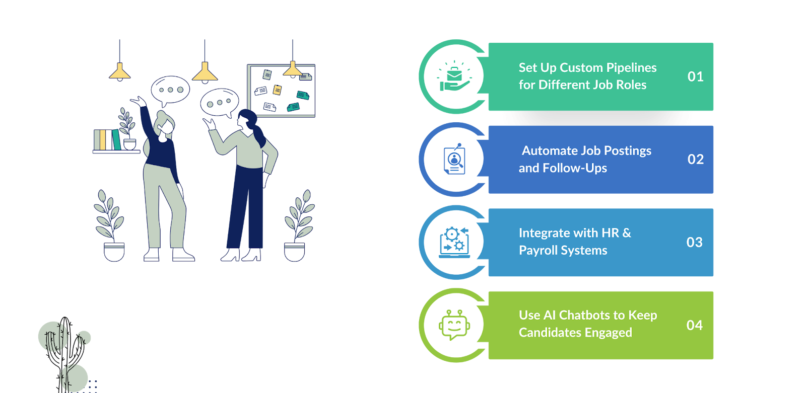 infographic showcasing how to get the most out of salesforce for recruitment 