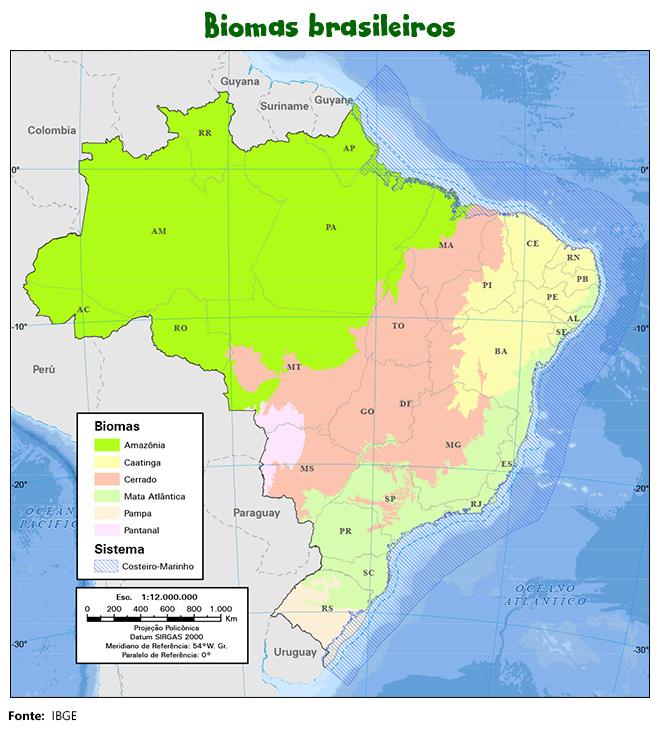 Biomas brasileiros | Educa | Jovens - IBGE