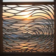 Beachy Waves Window Grill Design