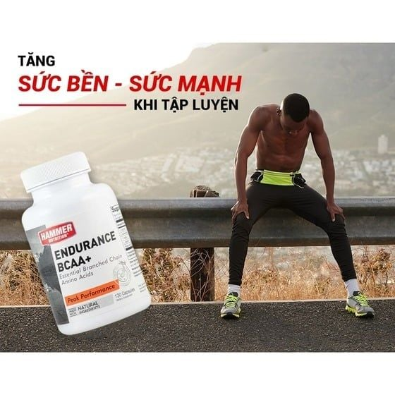 Hammer Nutrition Endurance BCAA+ tăng sức bền khi luyện tập