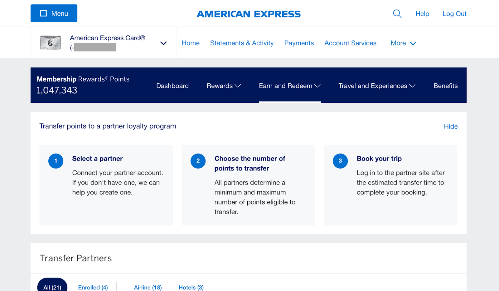 Amex rewards portal