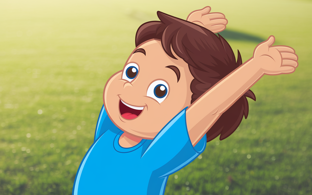 Stretching Kid Exercise Clipart