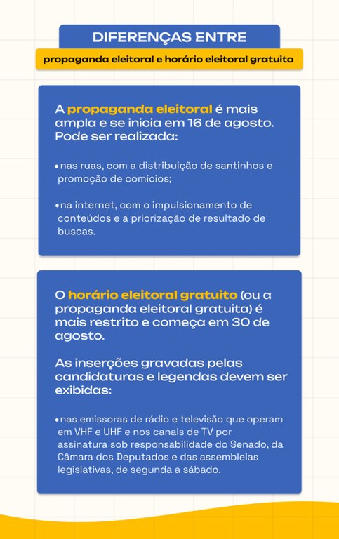 16.08.2024 - Saiba o que  permitido e o que  proibido na propaganda eleitoral nas ruas e na in...