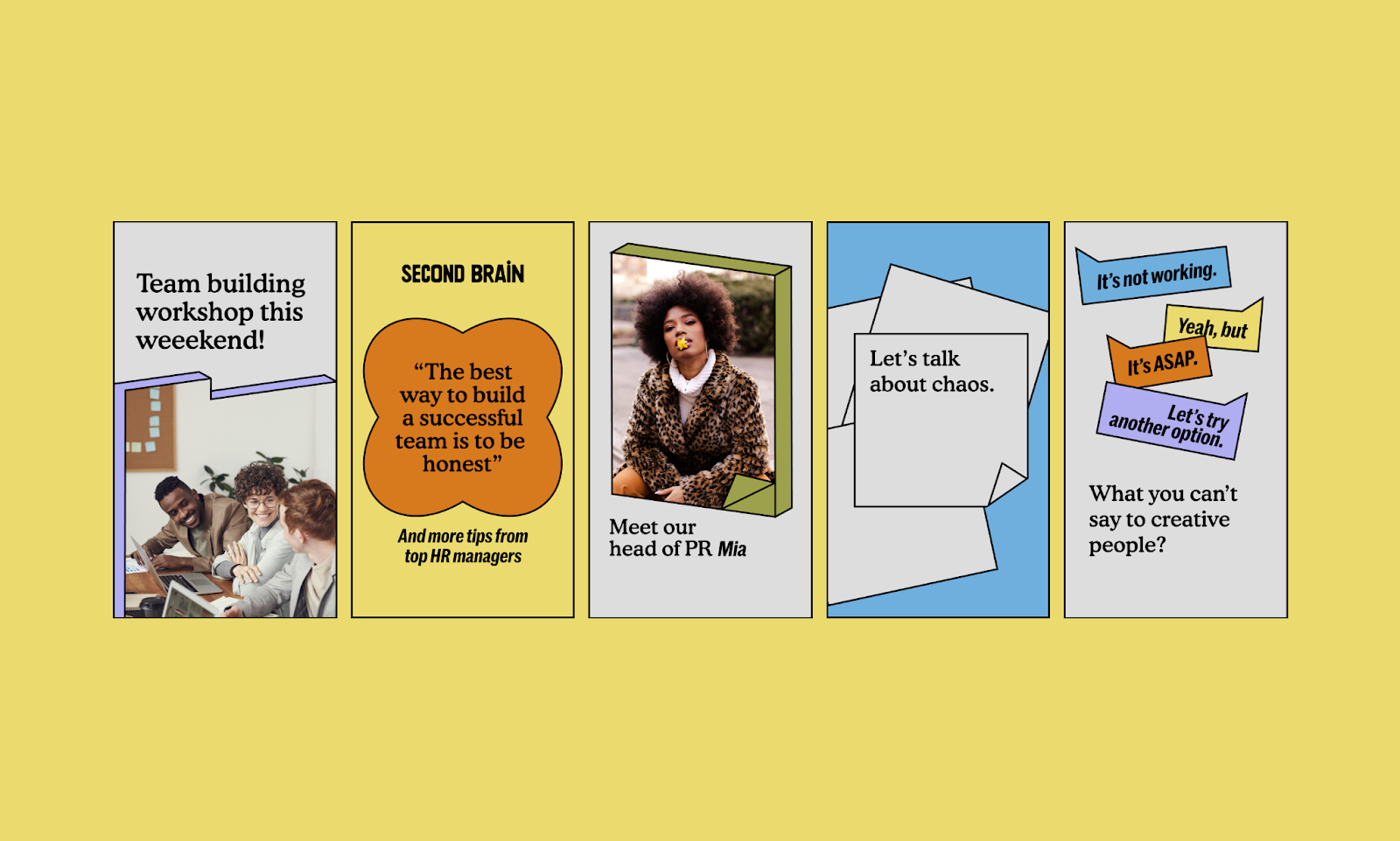 Image from the Unboring Branding: The Second Brain Identity article on Abduzeedo