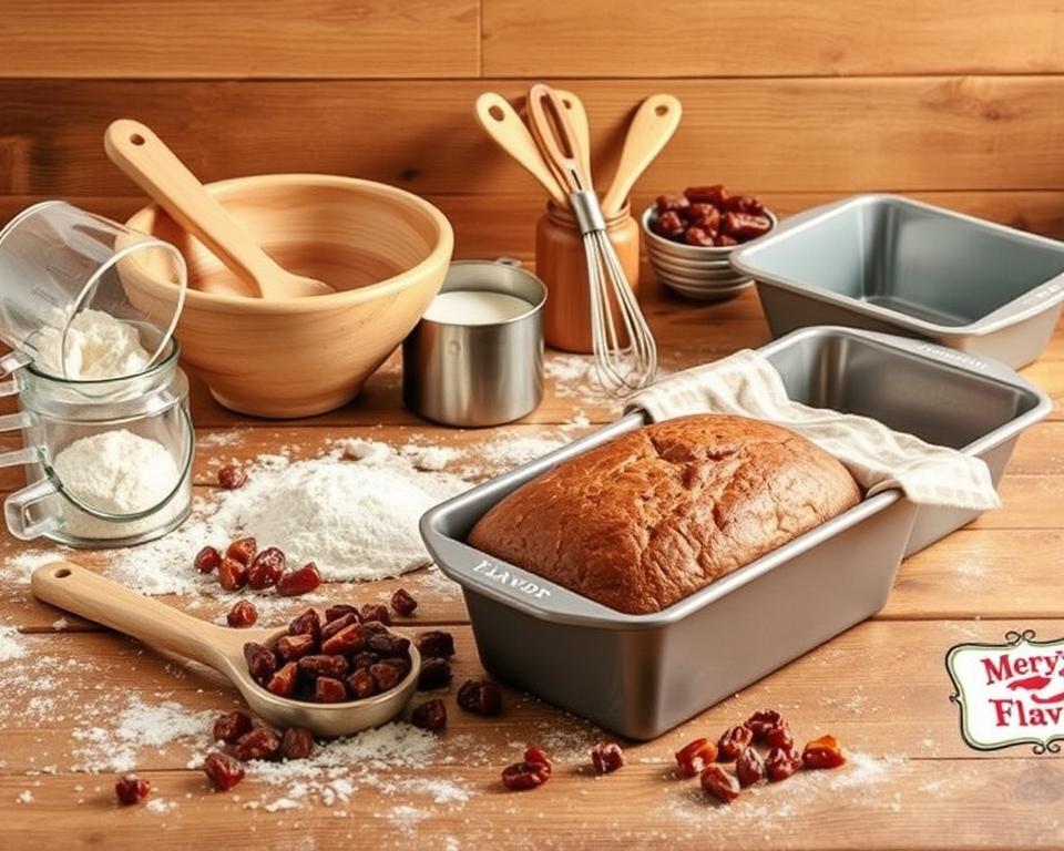 date nut bread baking tools