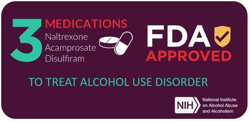 NIAAA News on X: "Three medications, all nonaddictive, are approved to  treat #alcohol use disorder: naltrexone, acamprosate, and disulfiram. Learn  how each can help in #recovery - see the NIAAA Alcohol Treatment