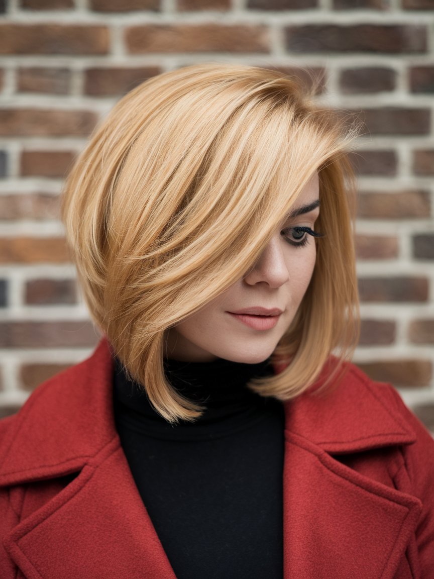 13. Golden Blonde Bob