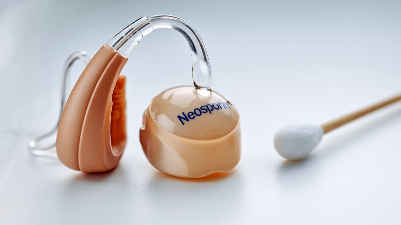 can I use Neosporin in my hearing aid domes