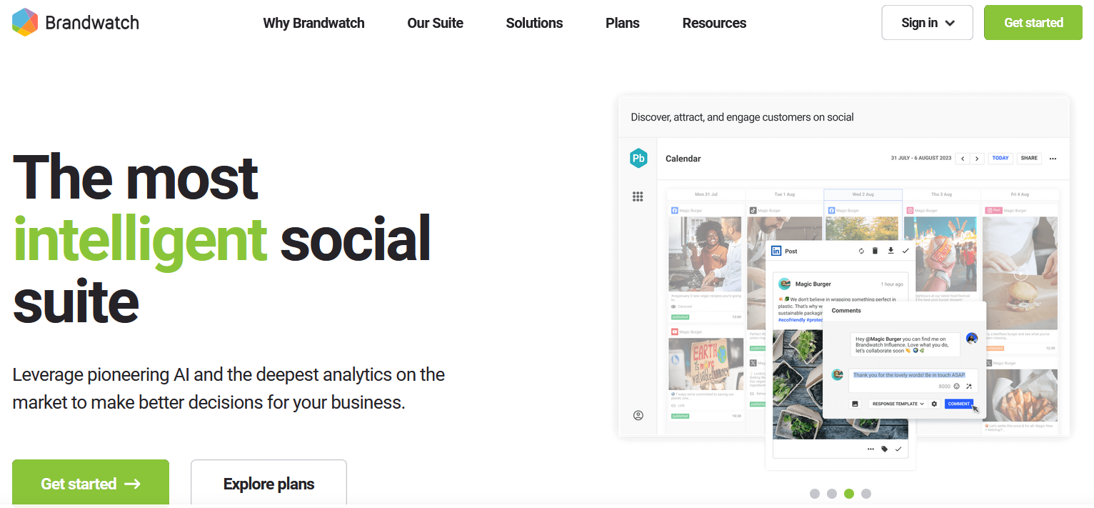 Brandwatch website home page