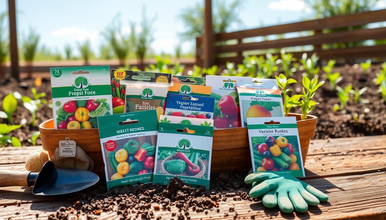 Dollar Tree vegetable seeds in a pack for gardening