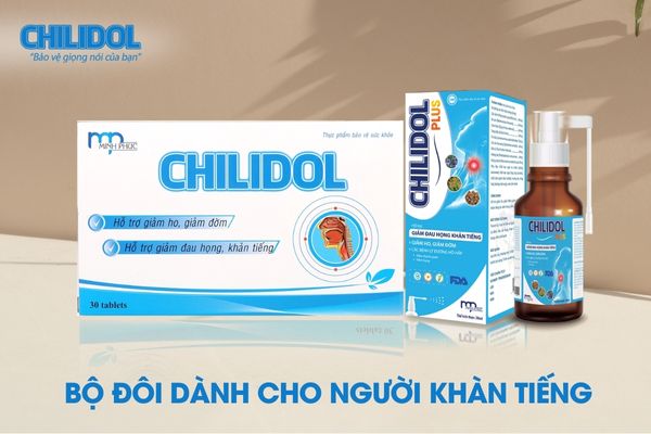 CHILIDOL- cách chữa khàn tiếng nhanh nhất tại nhà