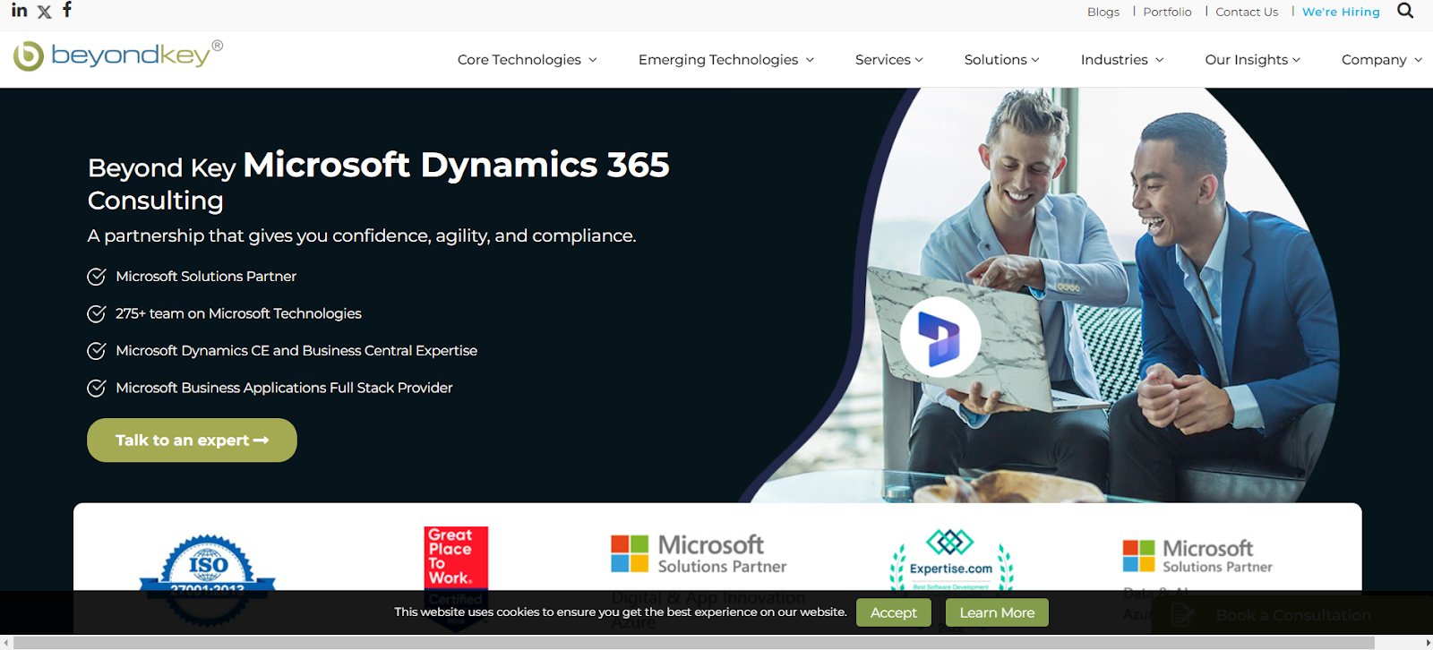 Beyond Key is the best Microsoft 365 MSP for Microsoft Dynamics Consulting.