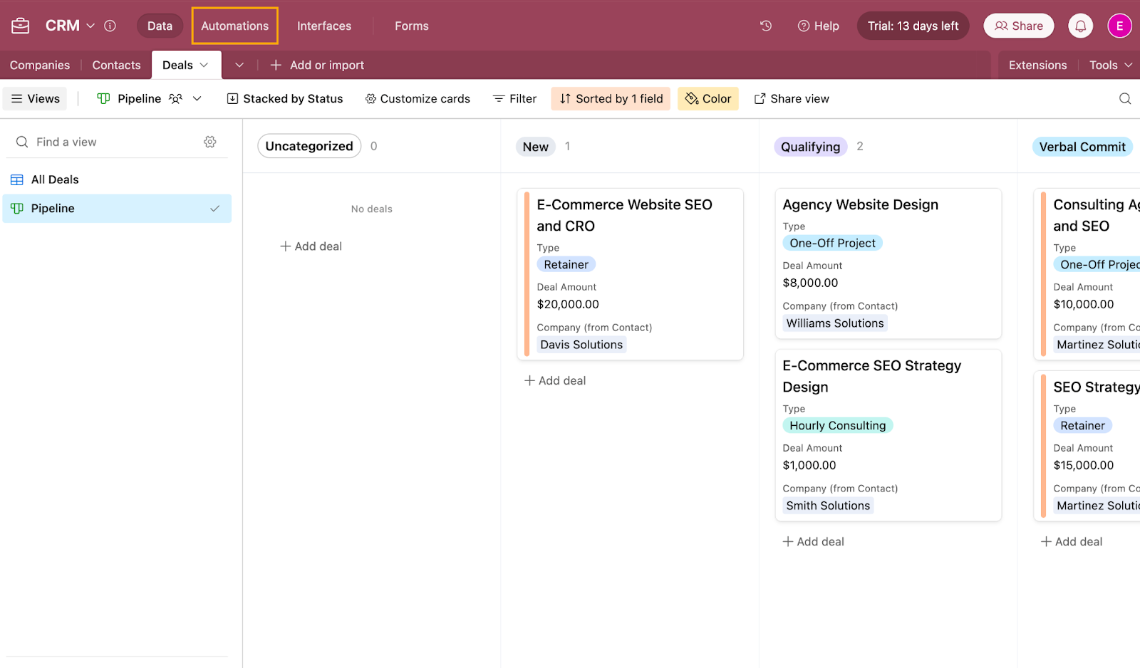 Airtable Basics: Build a simple CRM to store client data