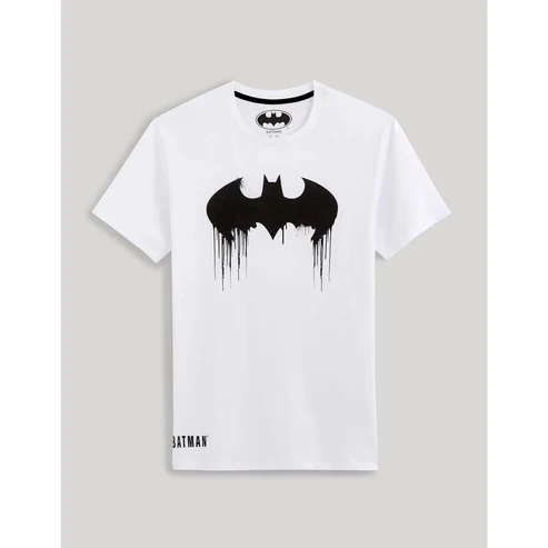 White Batman Casual T-shirt