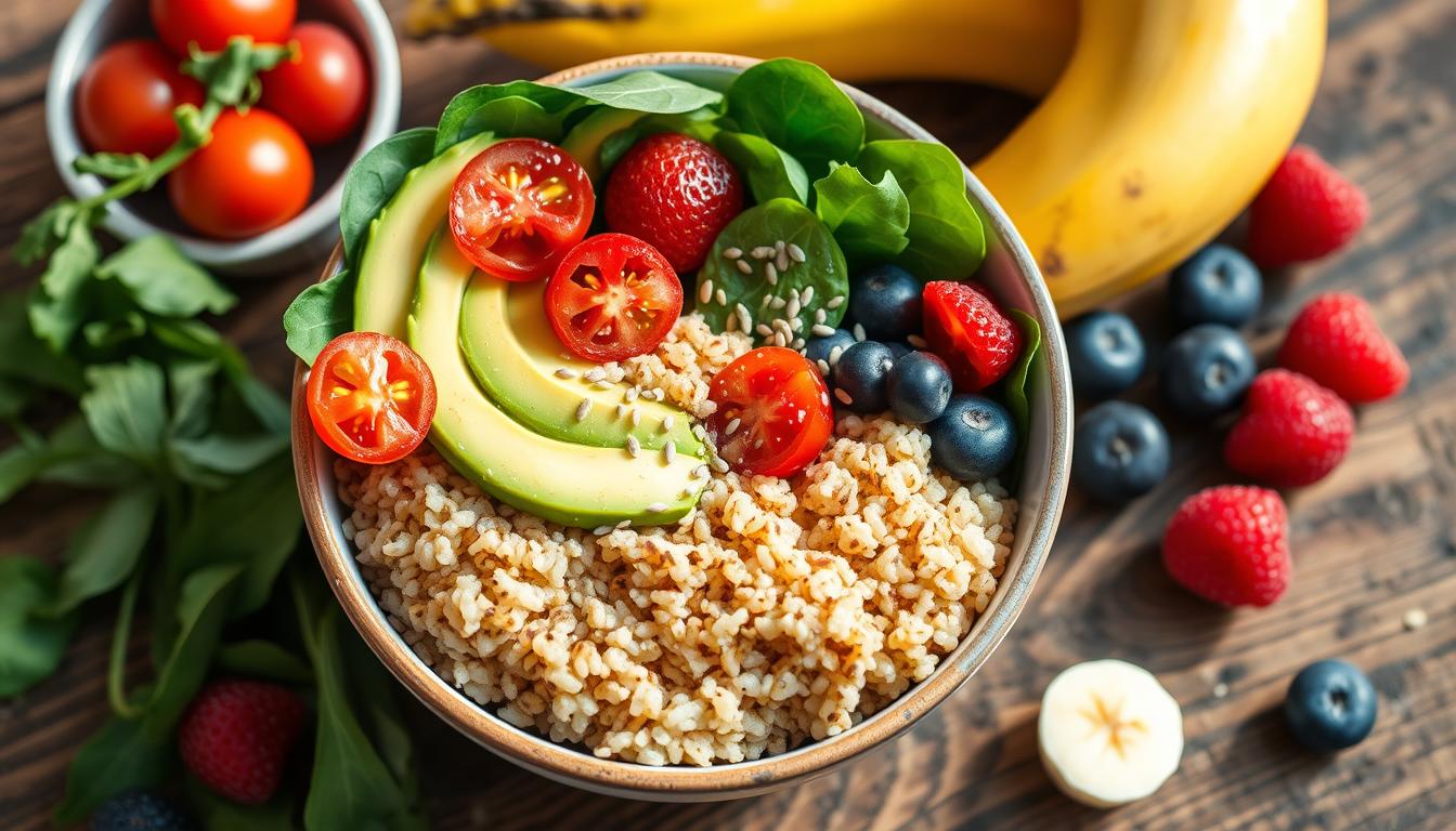 protein-rich quinoa breakfast bowl