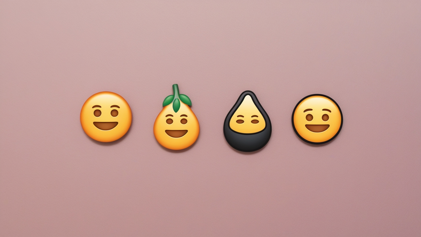 Emojis Figs Copy and Paste Black