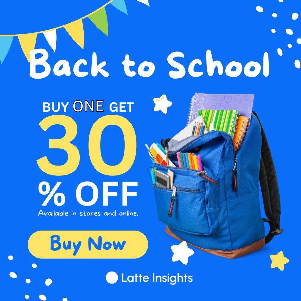 Back to school Social media marketing example square ads banner 