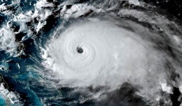 A hurricane from space

Description automatically generated